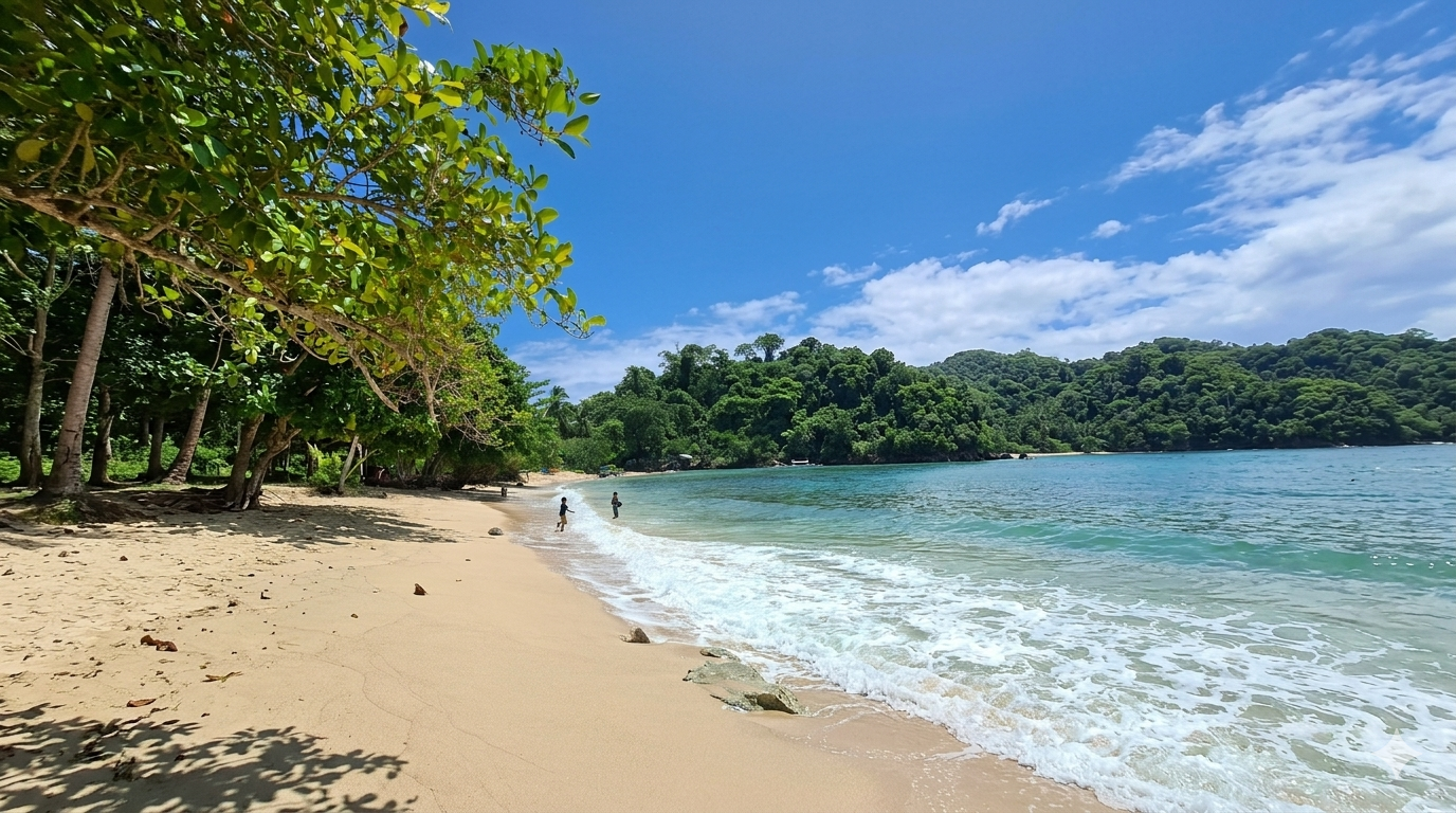 Quiet beach in Pilar in northern Siargao